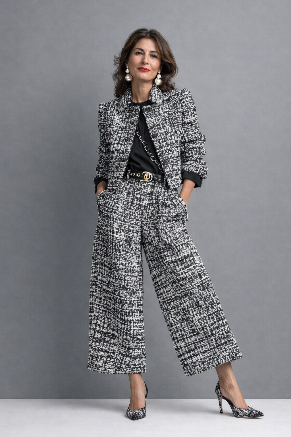 Luciana | Tweed Set for Cooler Days