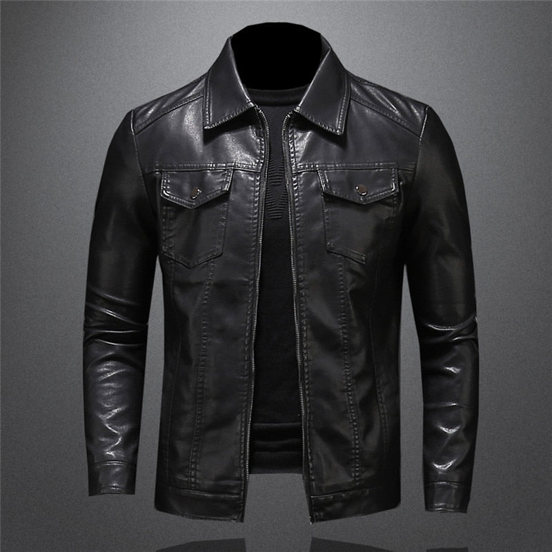 Carlo™ | Exclusive Men's Leather Jacket in Premium Quality