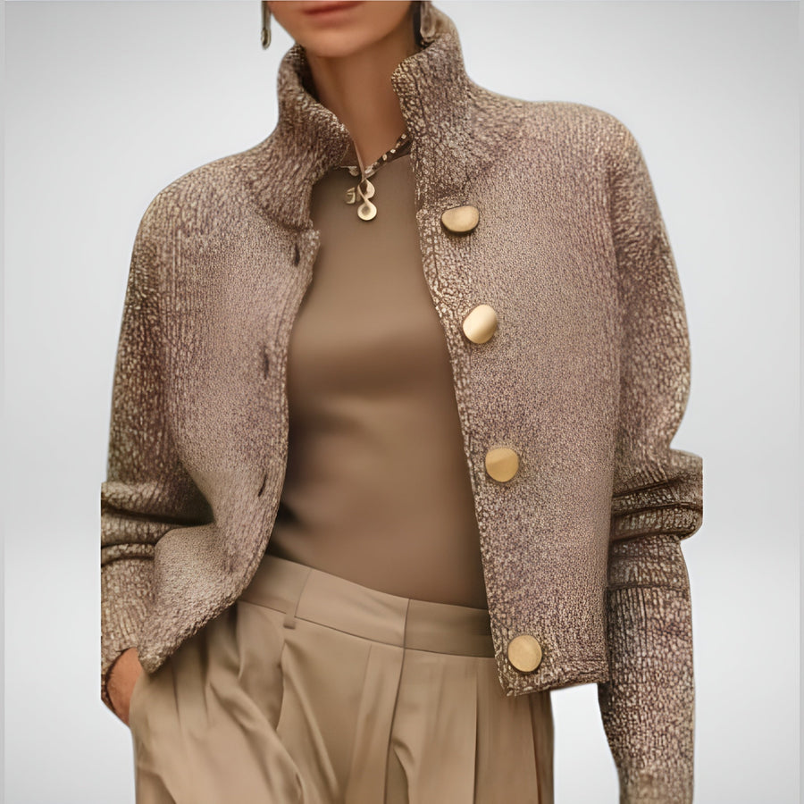Avathe | Stylish Jacket with Large Buttons and Texture
