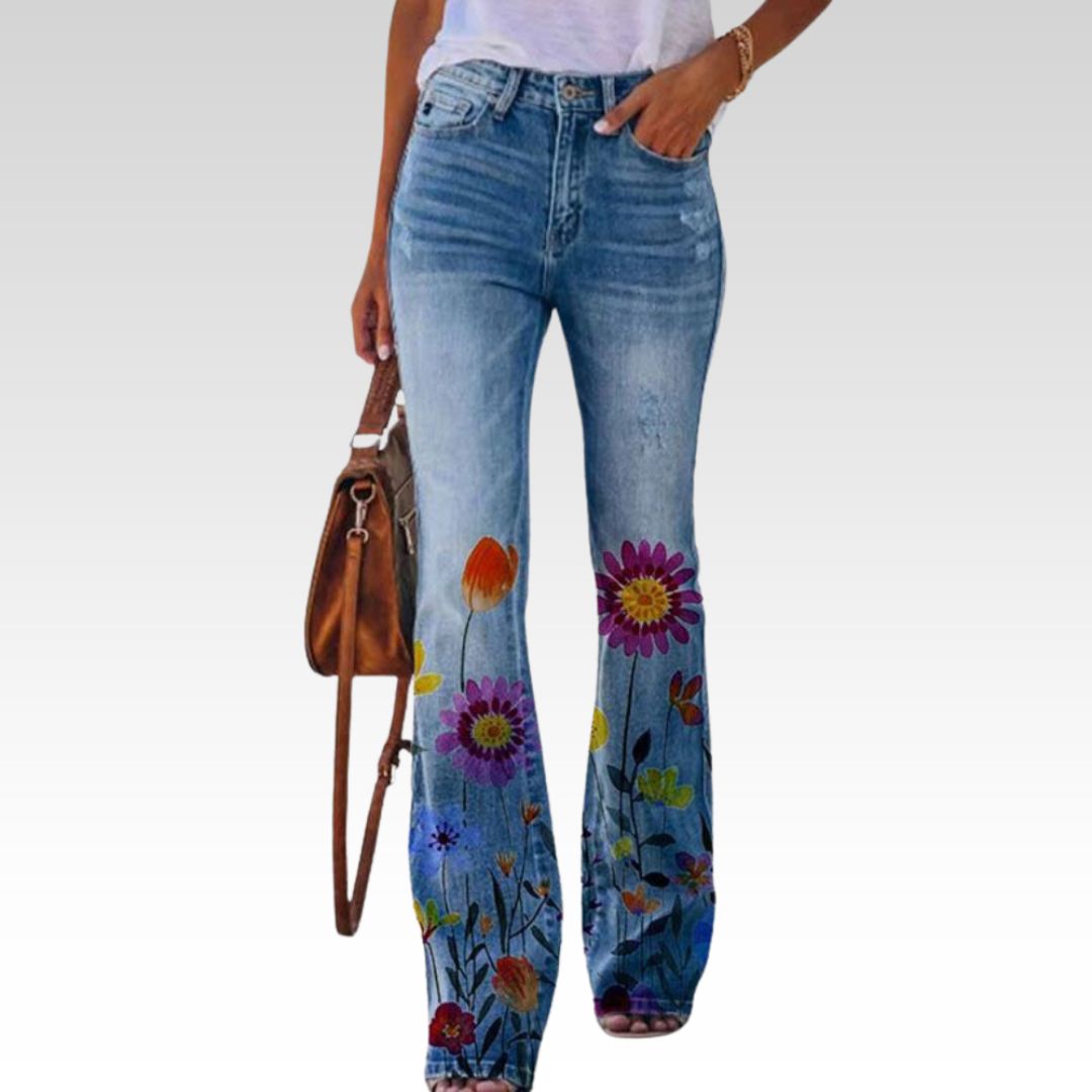 High-Waisted Flare Jeans