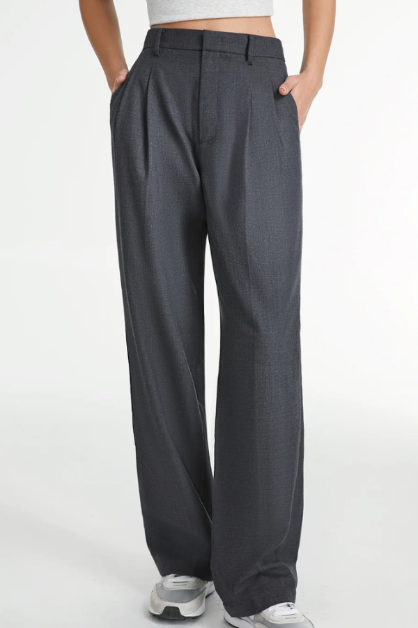 Wide-Leg Tailored Pants