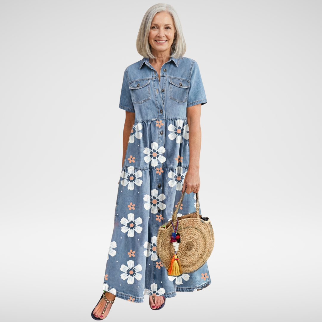 Kirra™ | Denim Flower Dress