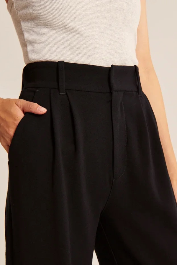 Wide-Leg Tailored Pants