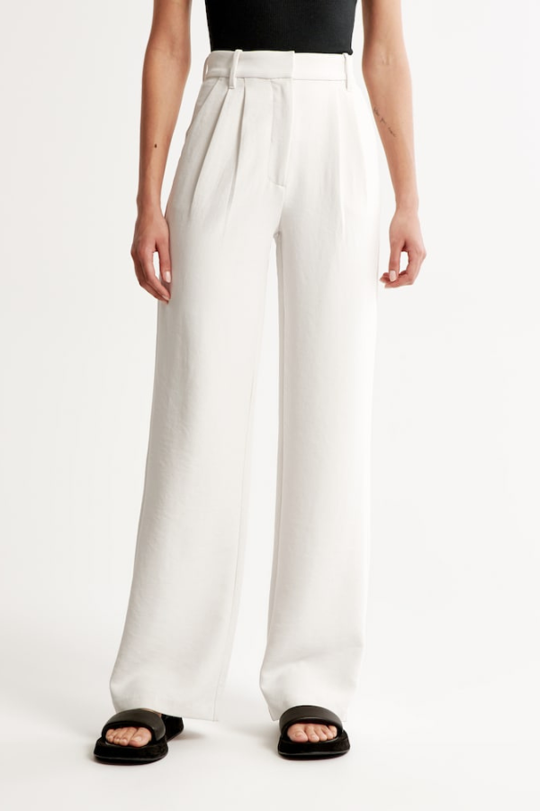Wide-Leg Tailored Pants