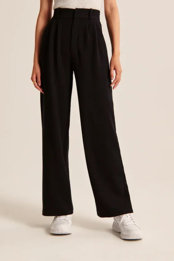 Wide-Leg Tailored Pants