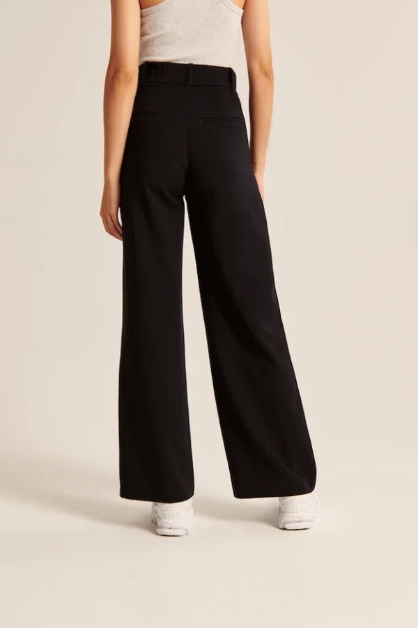 Wide-Leg Tailored Pants