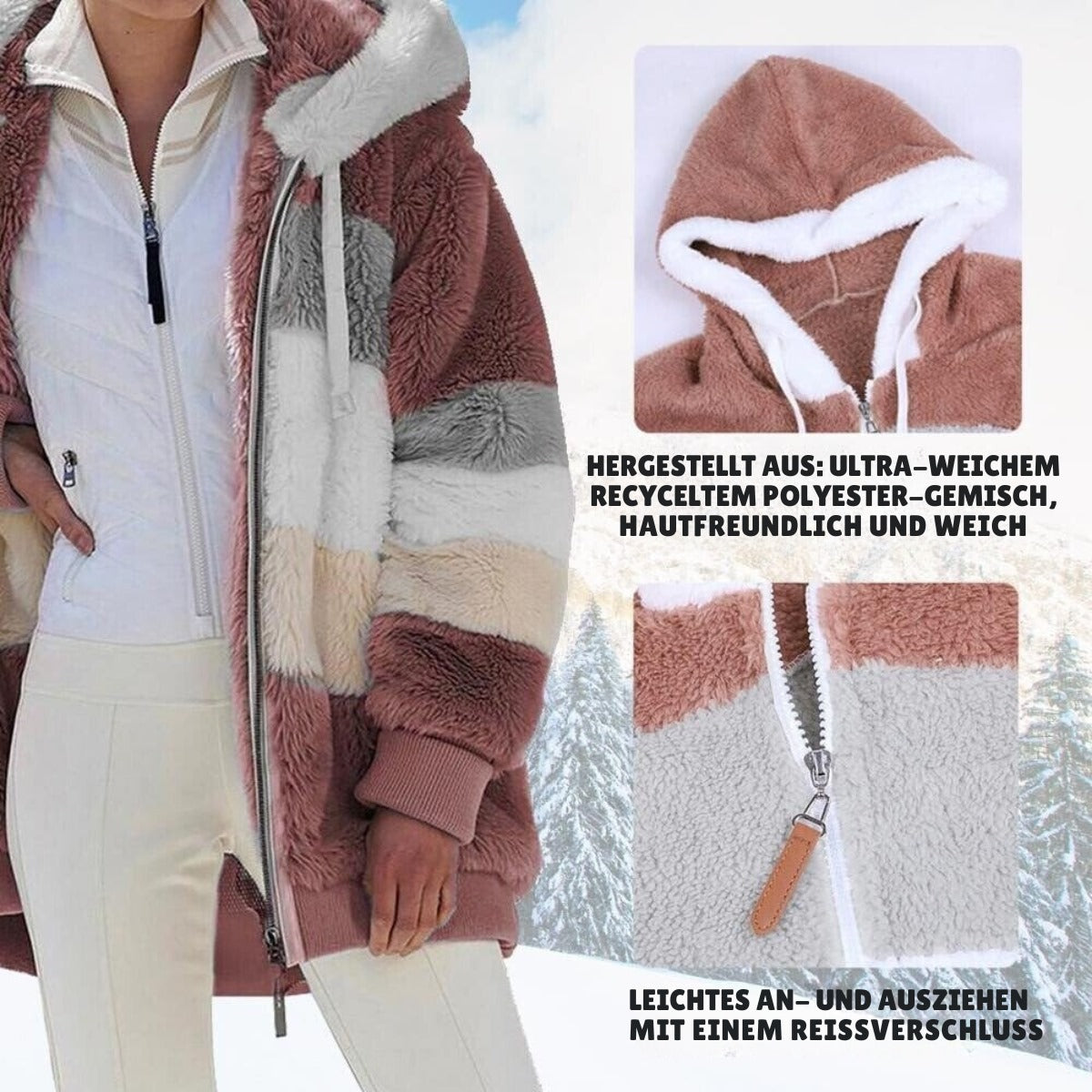 Vivi™ | Fashionable Padded Jacket with Contrasts