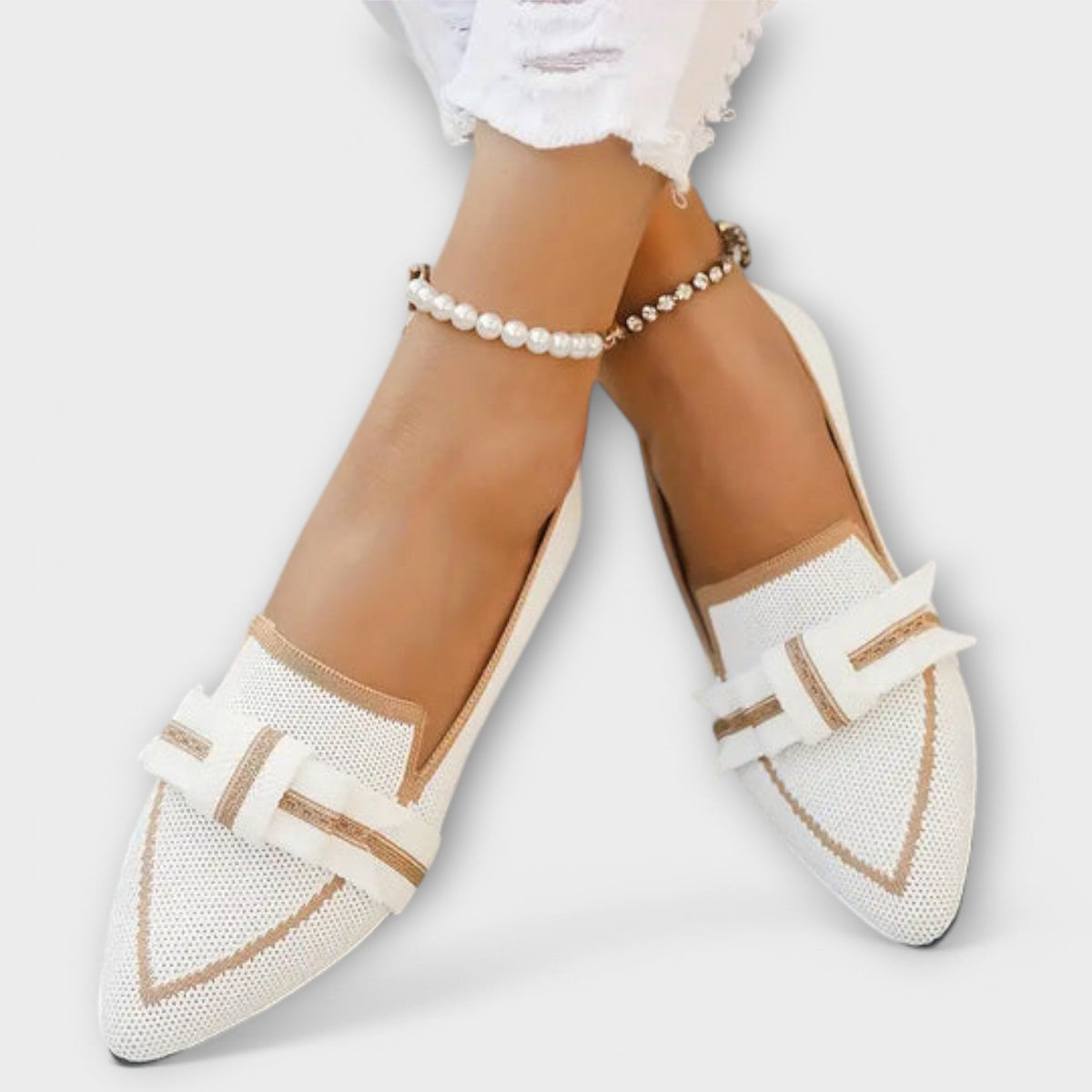 Kristína™ | Flat Women's Shoes with Knot Design