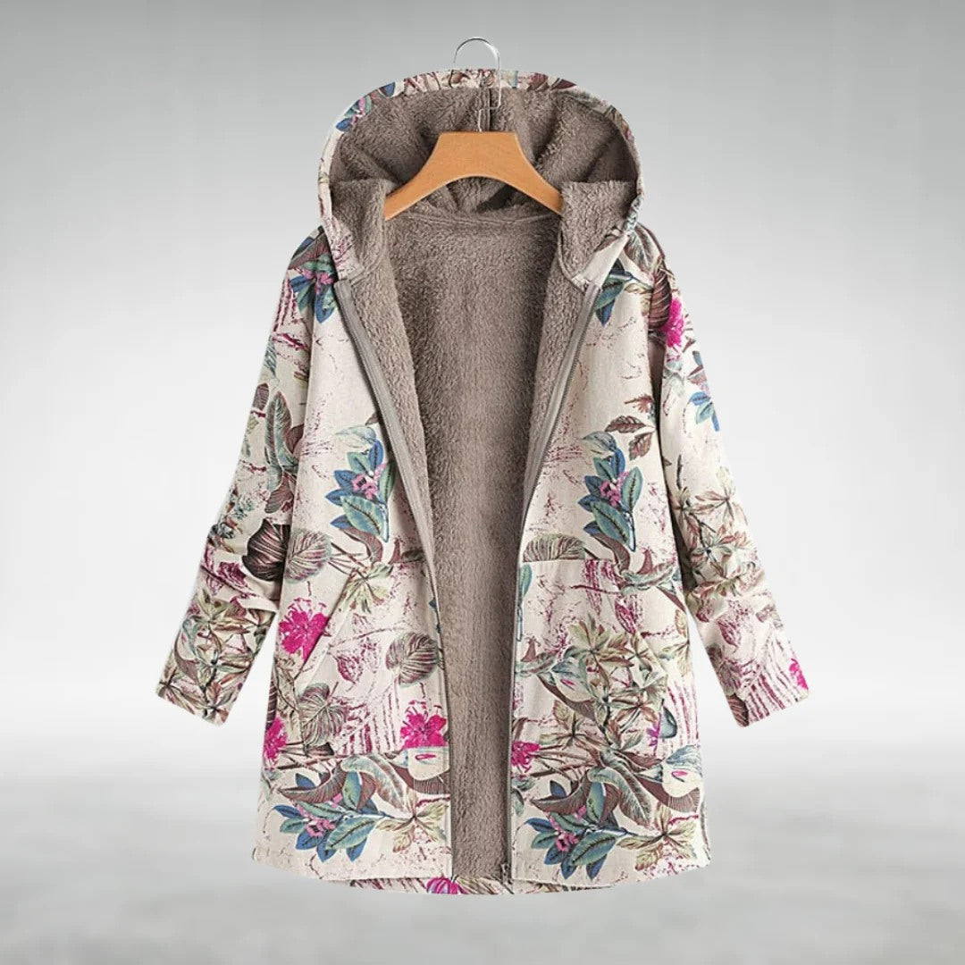 Fuvey | Floral Fleece Jacket
