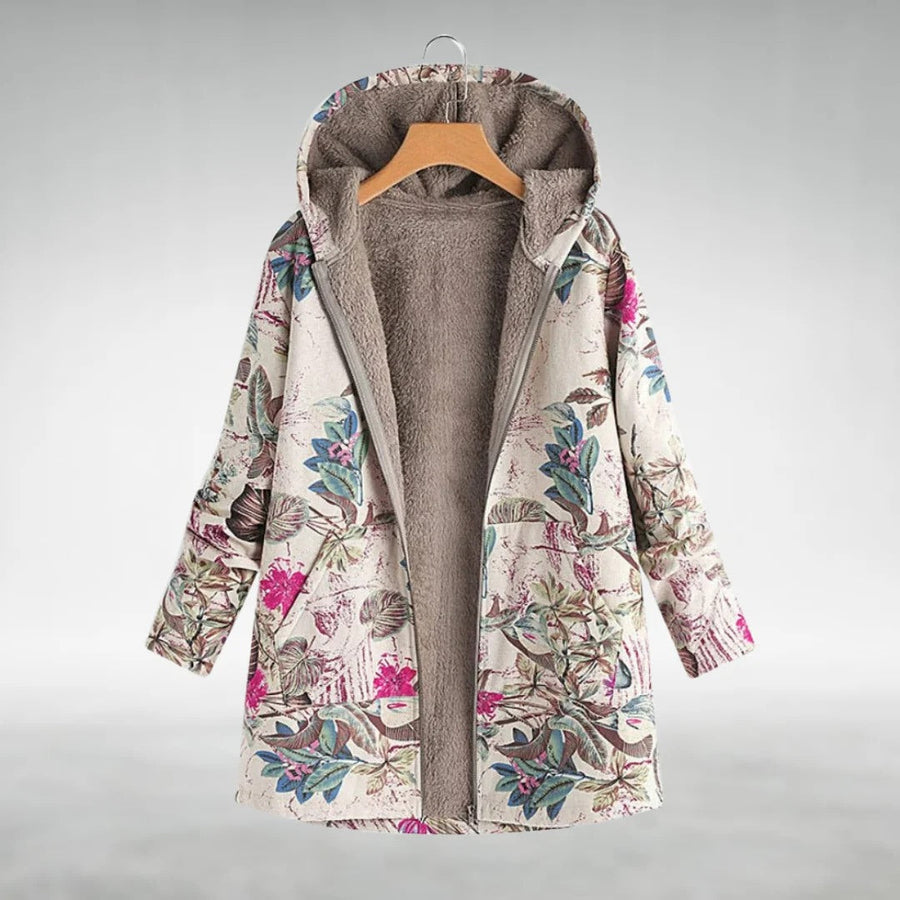 Fuvey | Floral Fleece Jacket