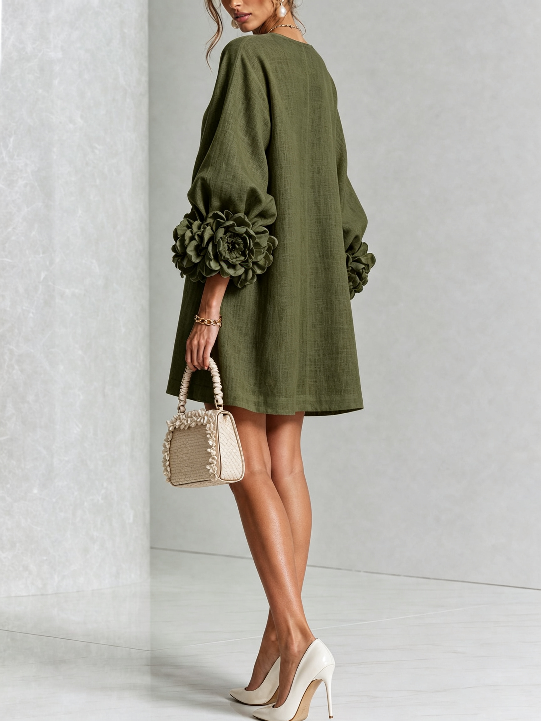 Rosalind | Floral Button Mini Dress