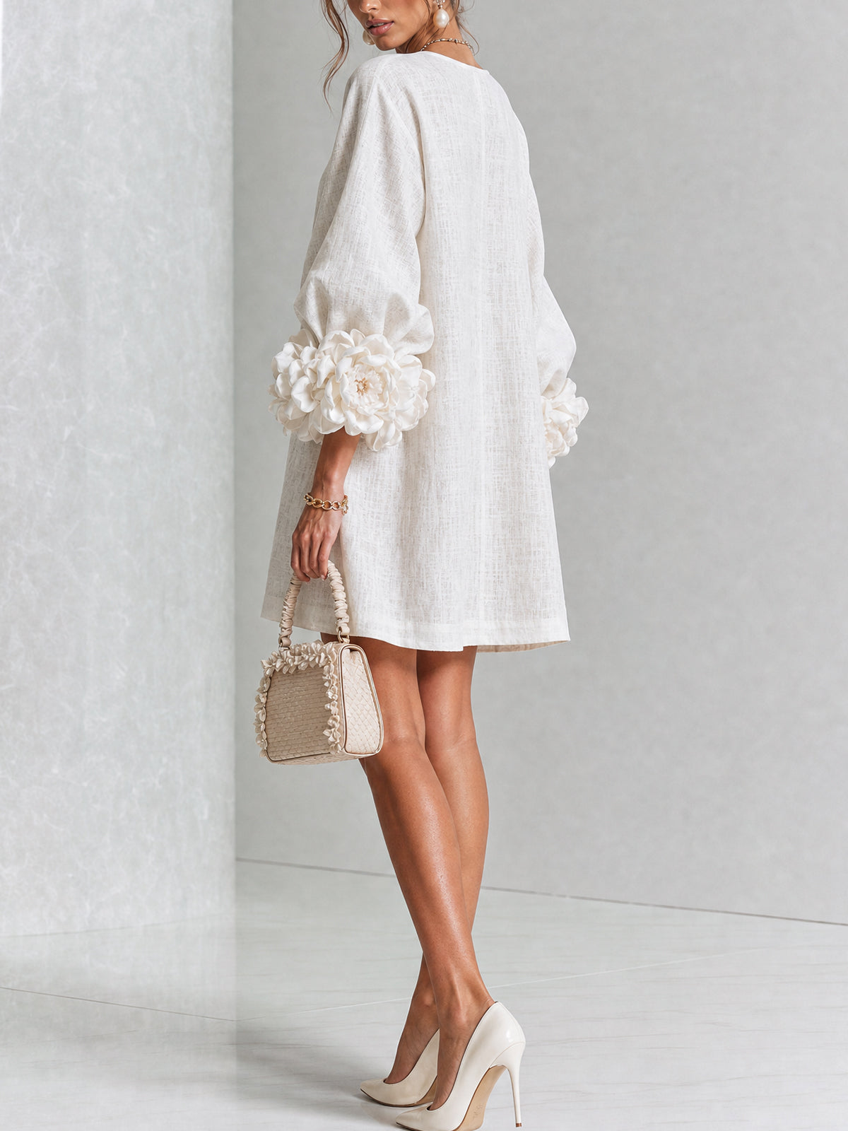 Rosalind | Floral Button Mini Dress