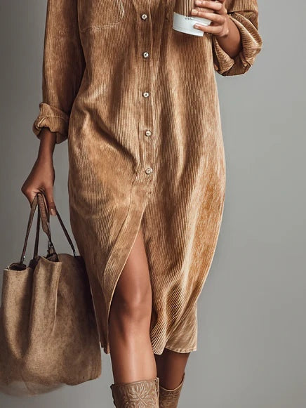 Estelle | Midi-Cordkleid