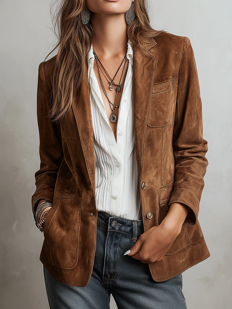 Amelia | brown vintage blazer