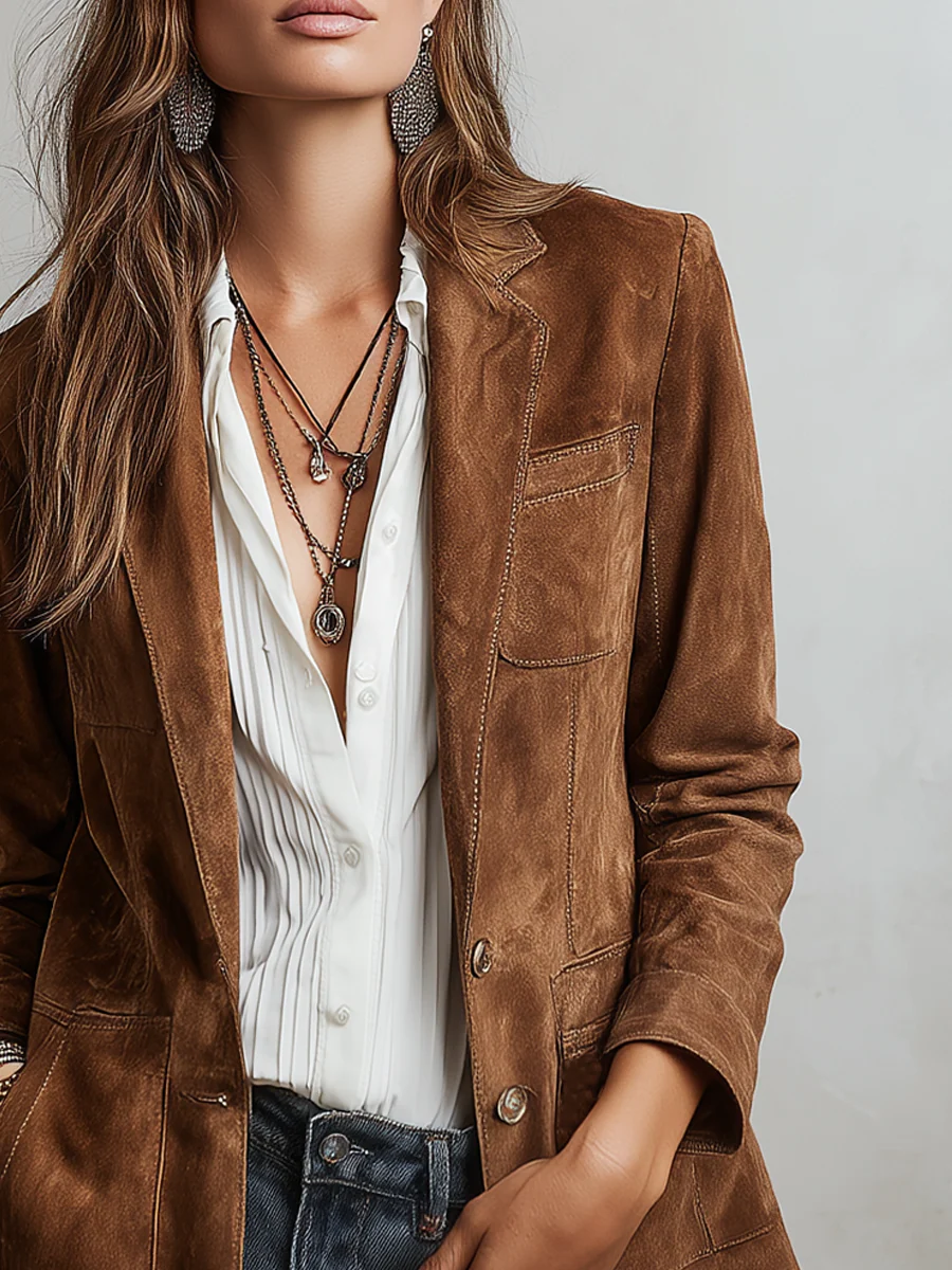 Amelia | brown vintage blazer