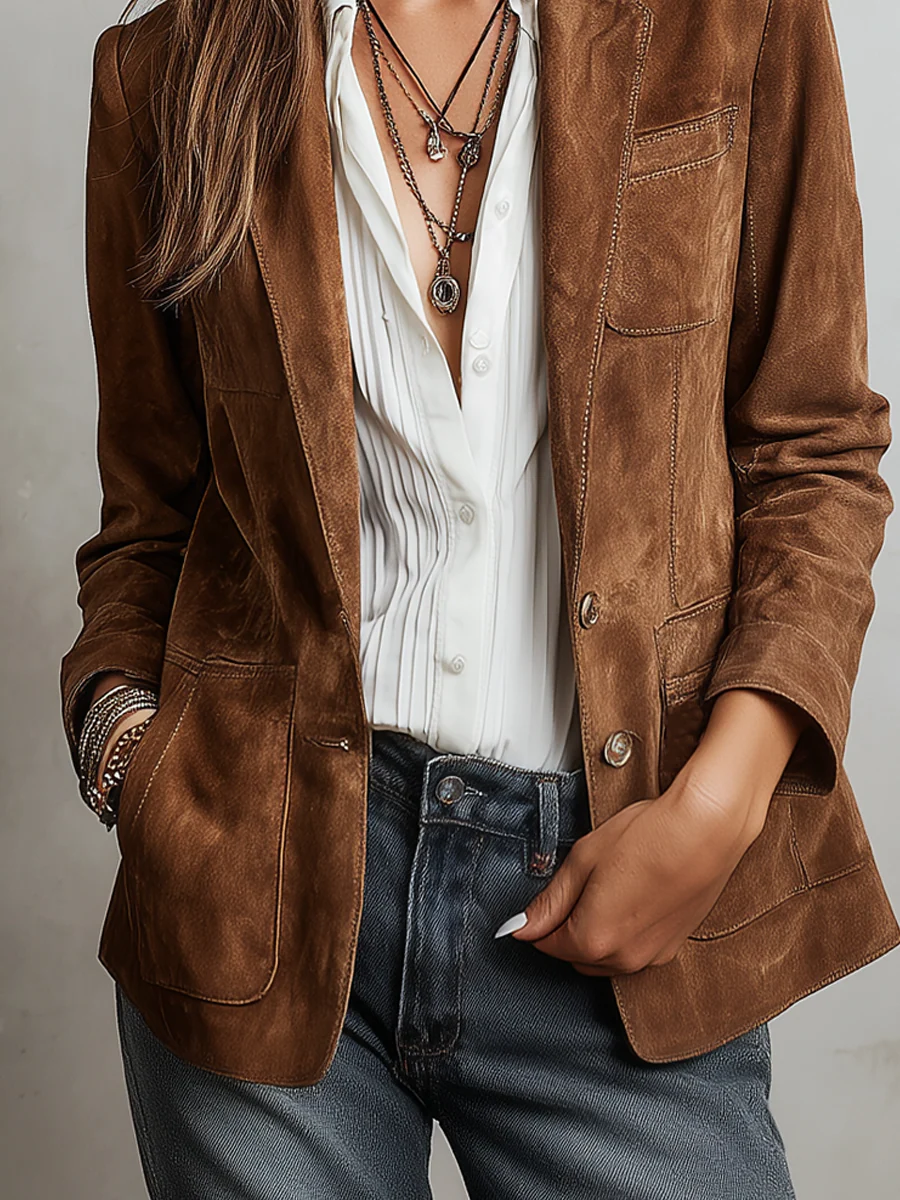 Amelia | brown vintage blazer