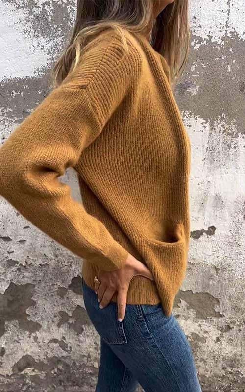 Salivelle | Comfortable Cardigan with Front Zipper and Pockets