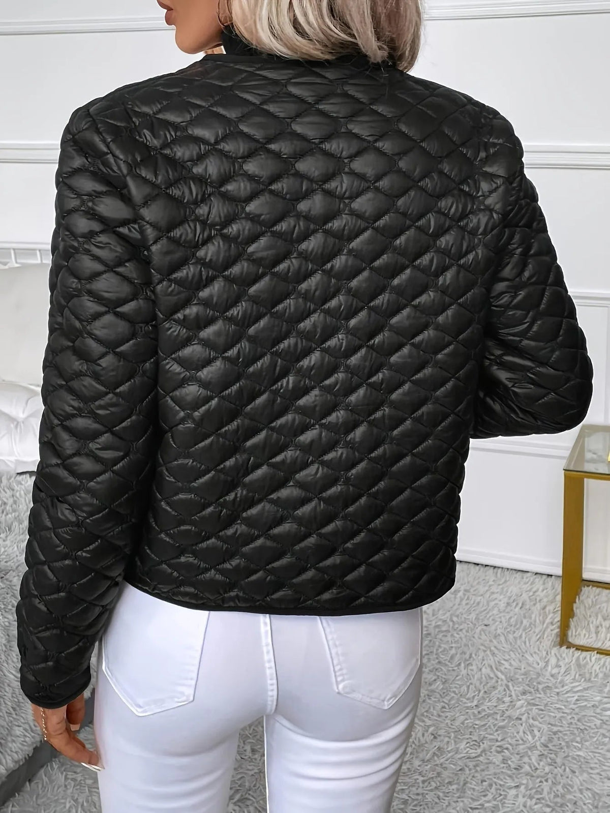 Mariba | Classic Black Quilted Jacket