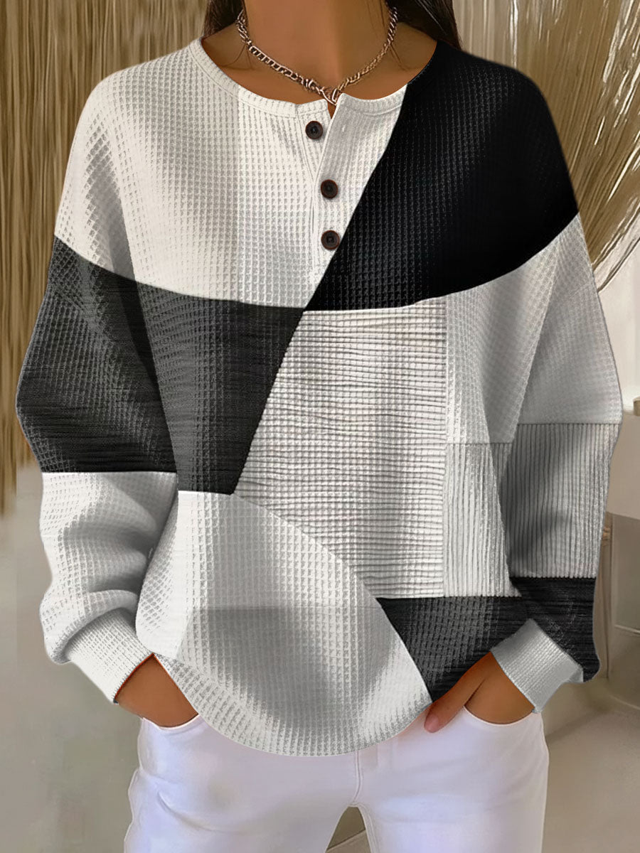 Bridgette | Color-Block Textured Sweater