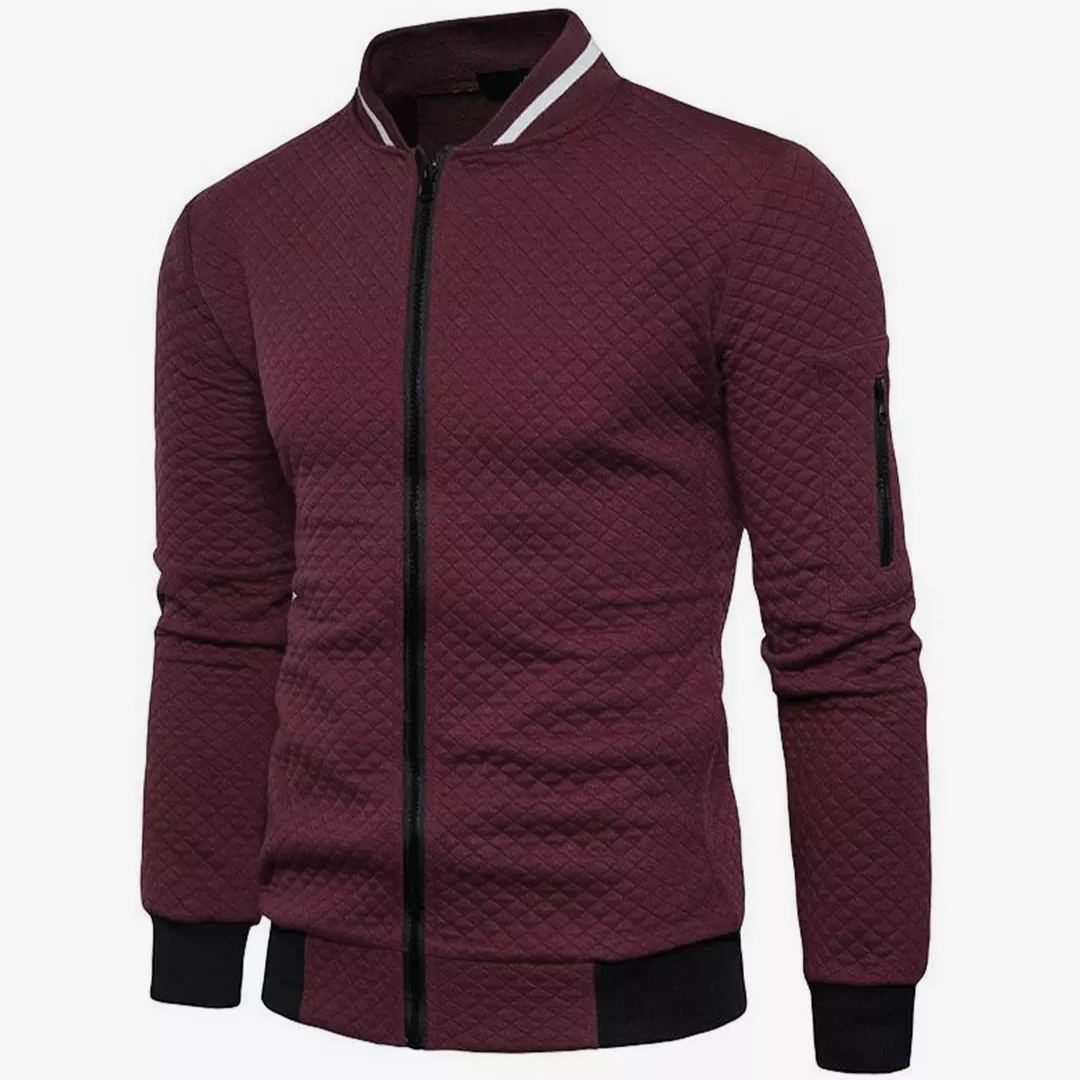Ruppert | Jacquard Zip Bomber Jacket