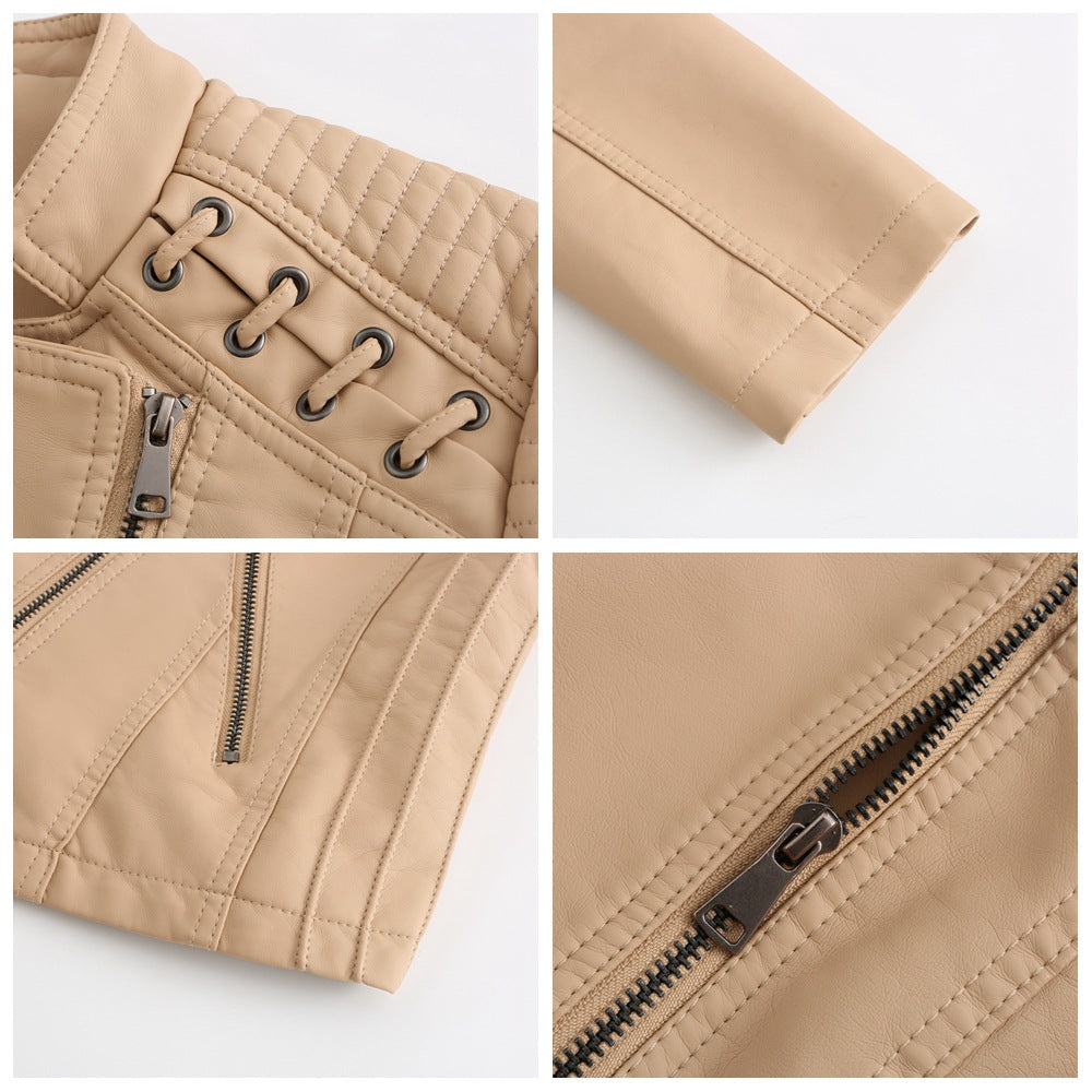Clarisa | Washed Lambskin Leather Jacket