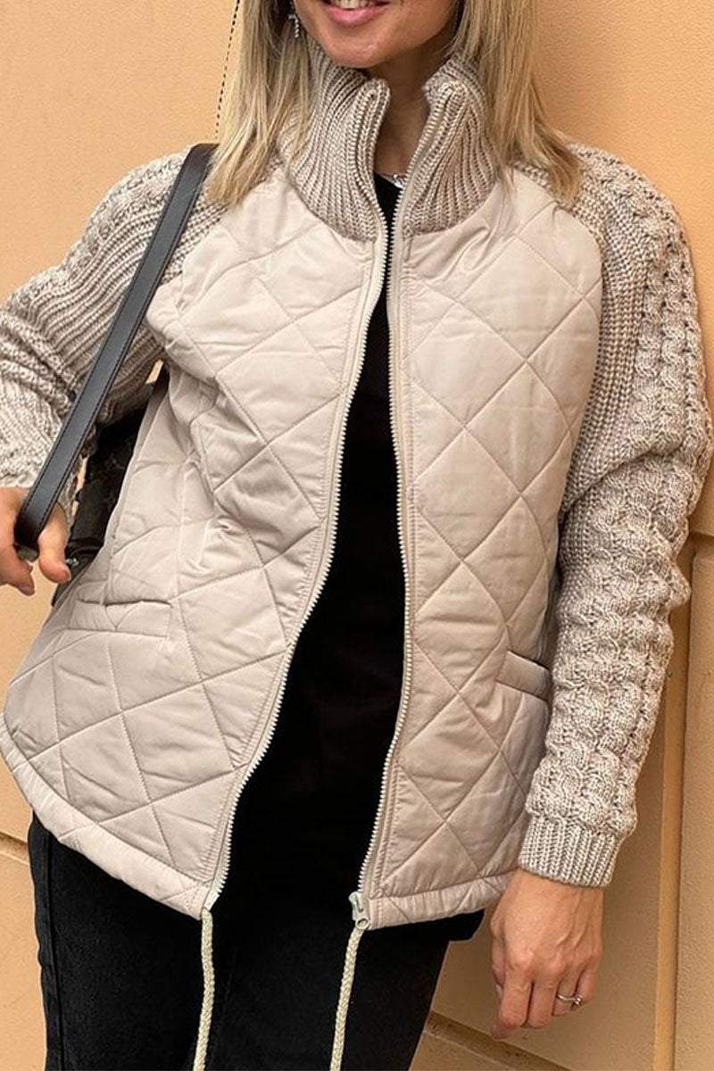 Minia | Solid Color Patchwork Jacket