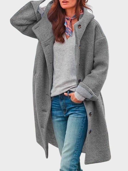 Alena™ | Jacket with Buttons and Hood