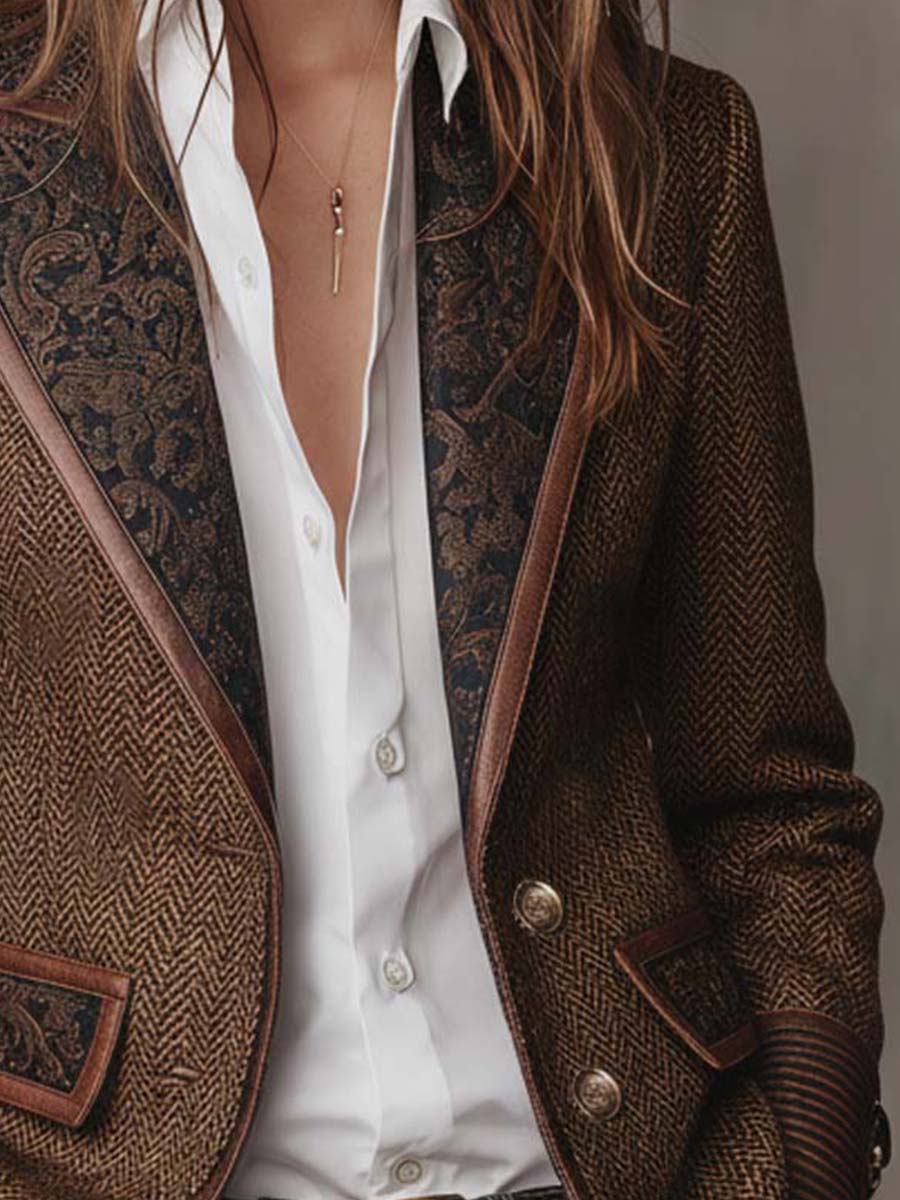 Zofia | women's houndstooth blazer