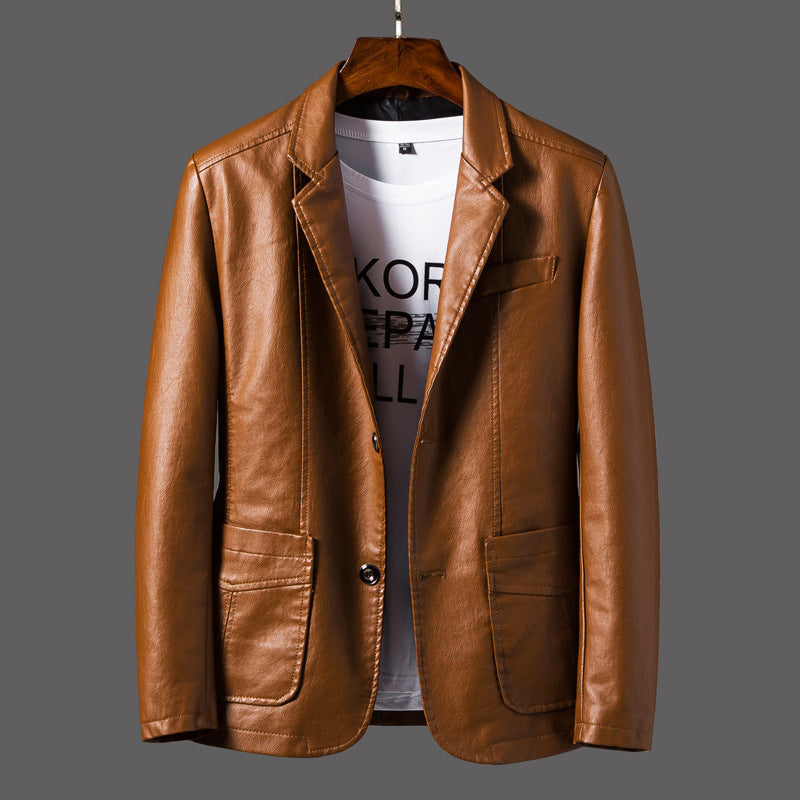 Michael™ | Elegant Men's Leather Jacket for Every Occasion