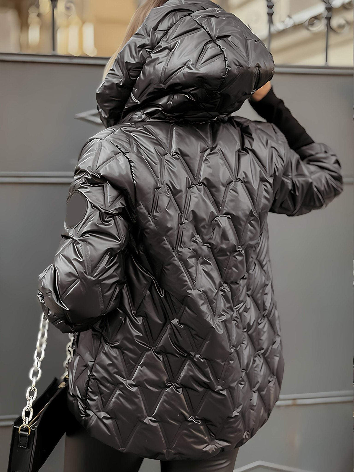 Lenory | Patchwork Jacket with Hood