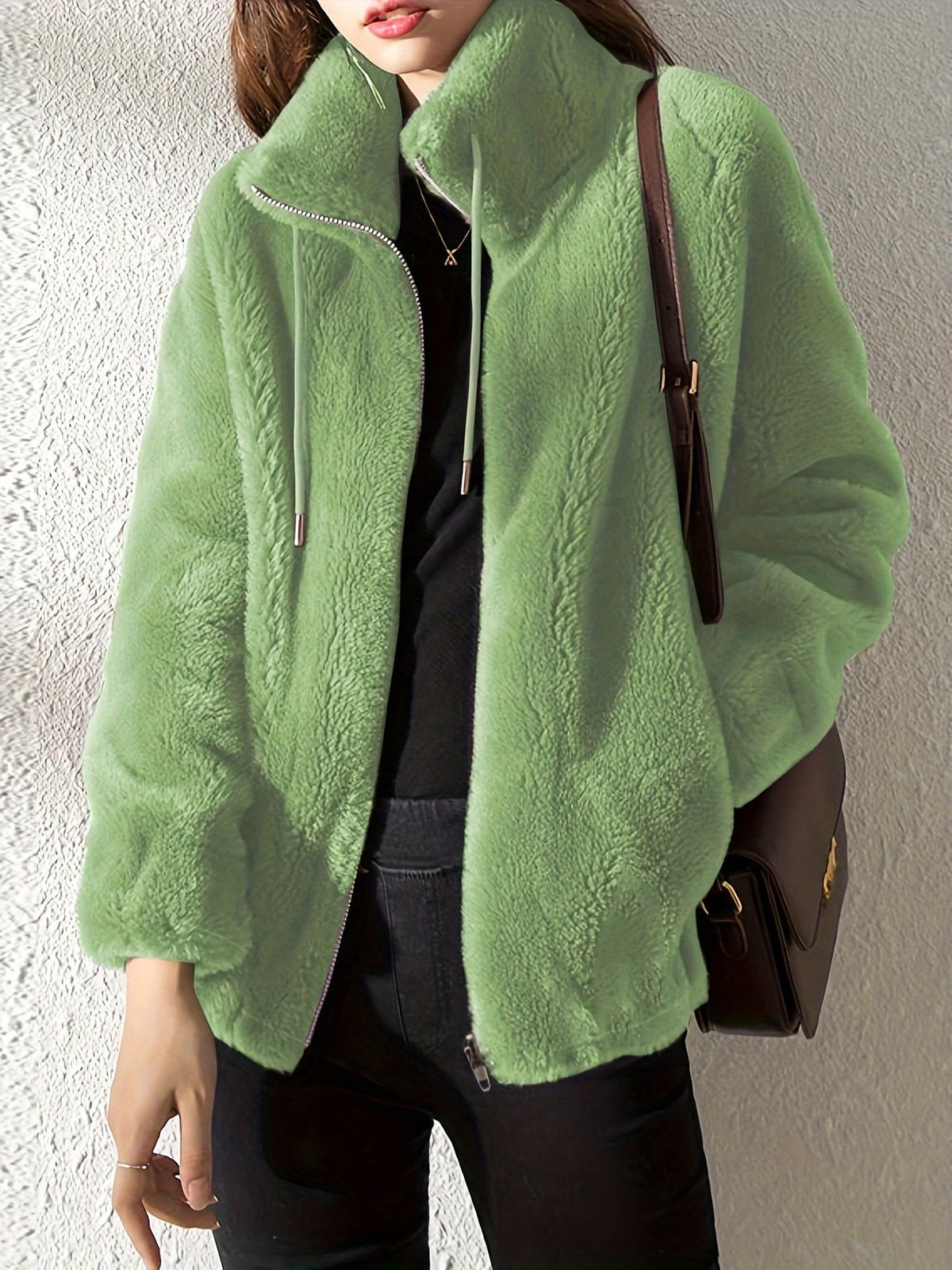 Jeniza | Soft Teddy Jacket with Zipper