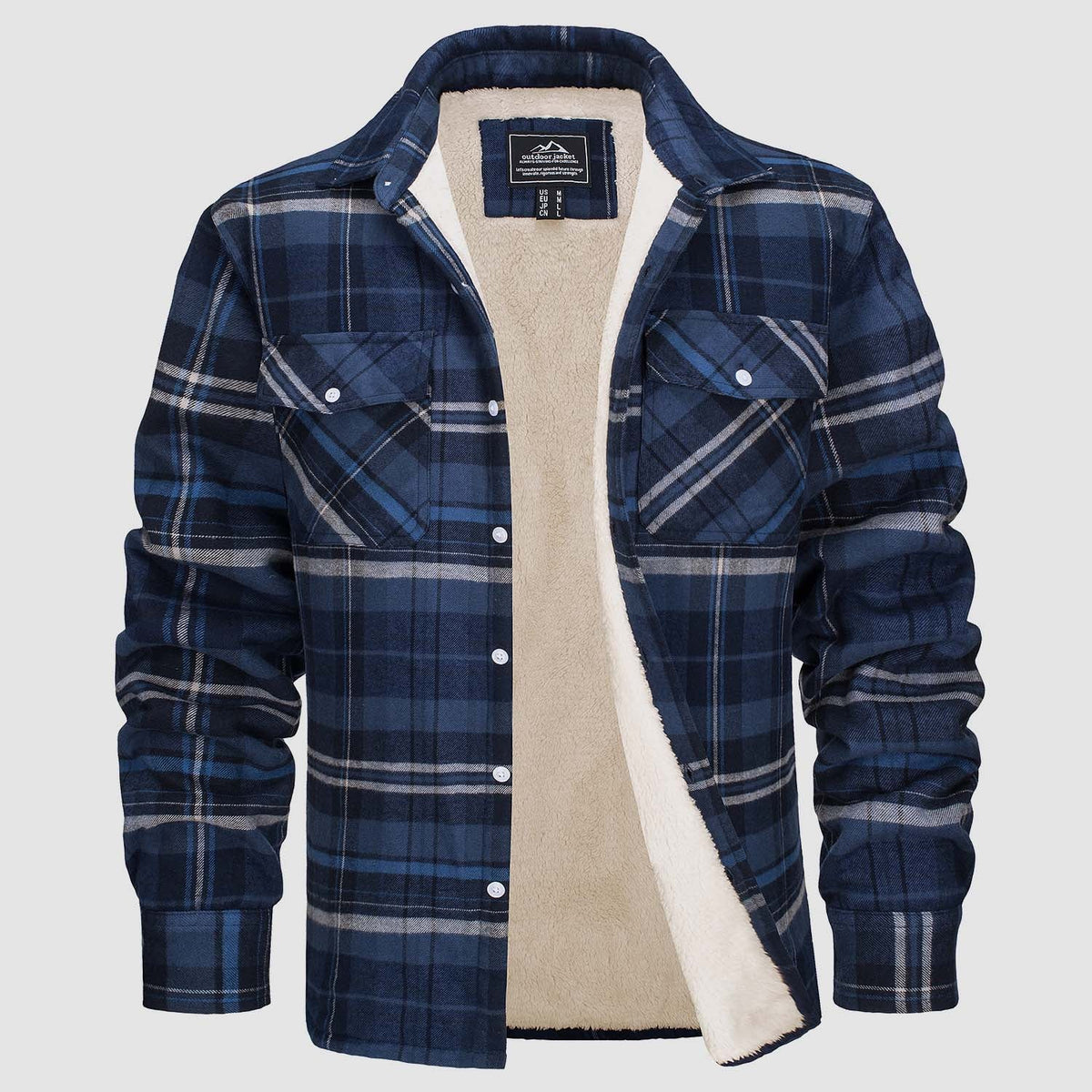Benedikt™ | Lined Check Shirt Jacket