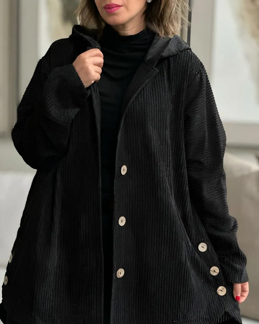 Andrea™ | Casual Cord Jacket with Hood for Women