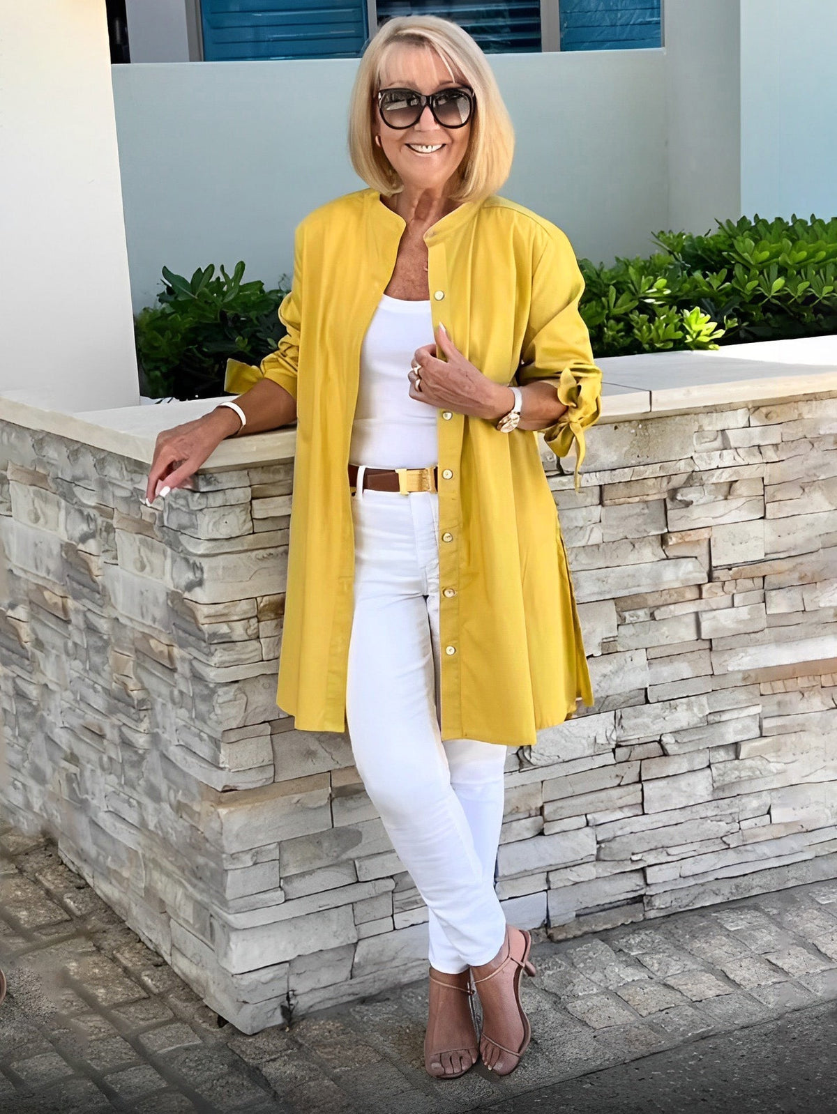 Tesla | Long Cotton Shirt Jacket for Women