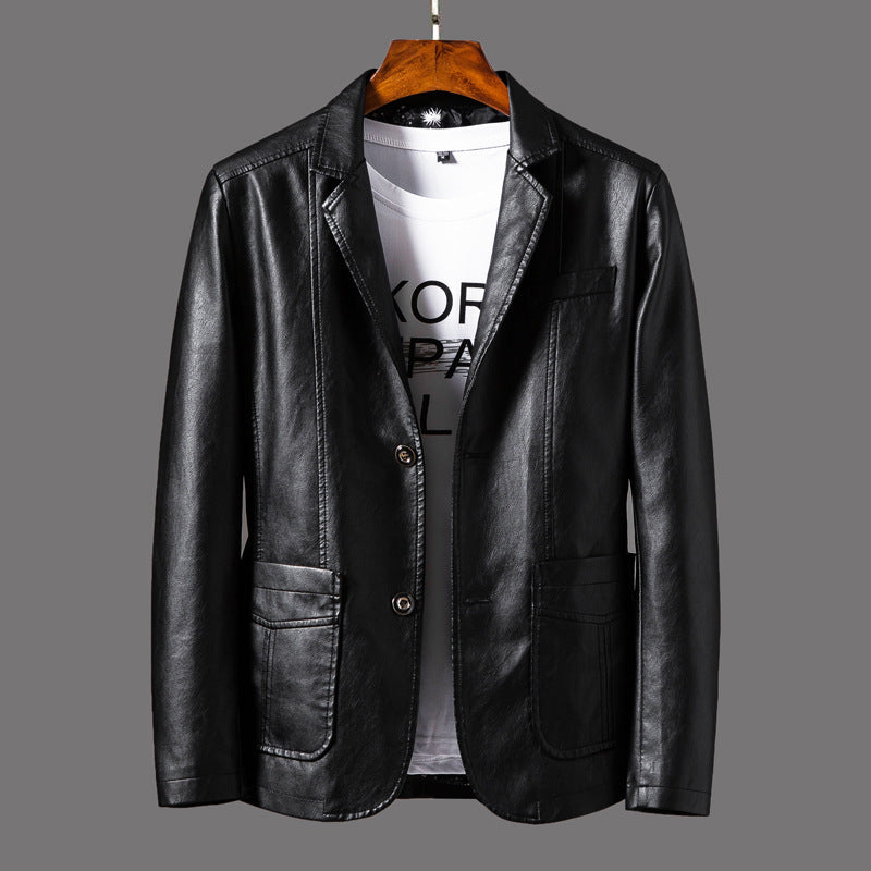 Michael™ | Elegant Men's Leather Jacket for Every Occasion