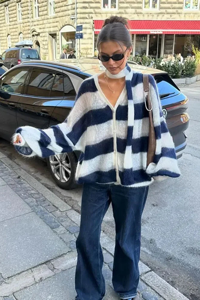 Livia | Striped Cardigan