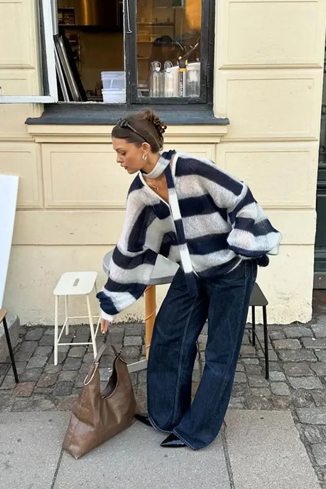 Livia | Striped Cardigan
