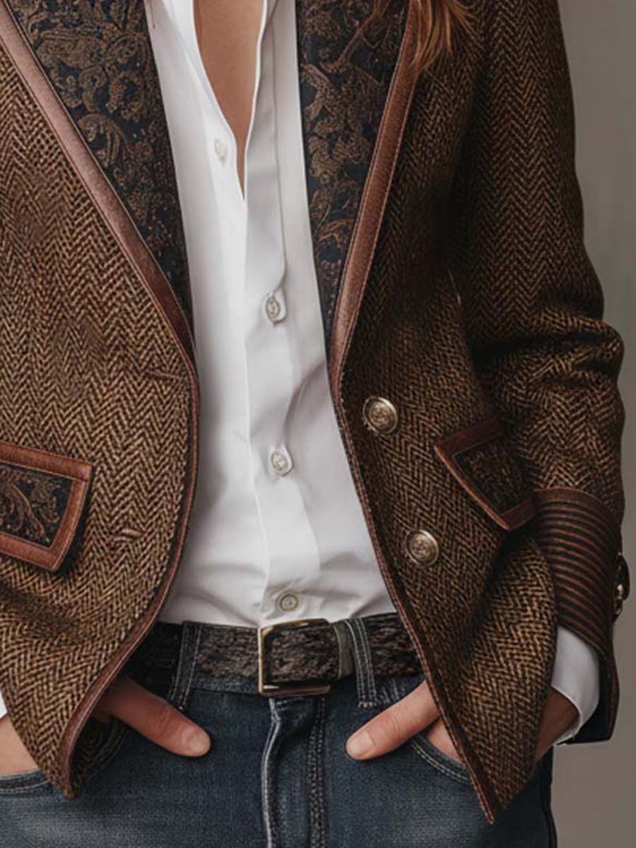Zofia | women's houndstooth blazer