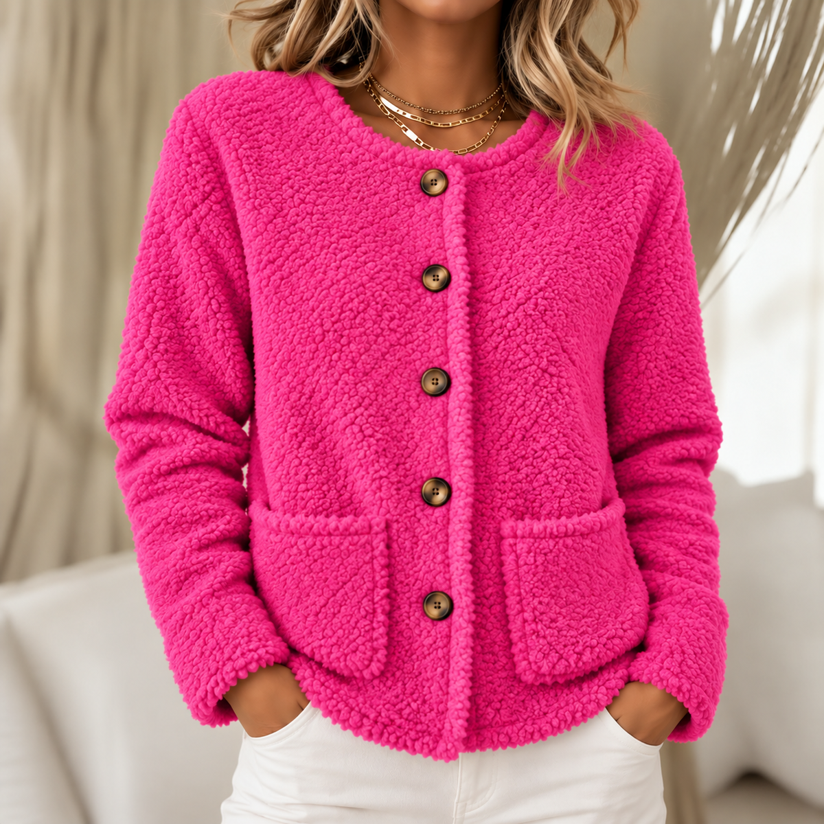 Hanna | Cozy Teddy Jacket for Women