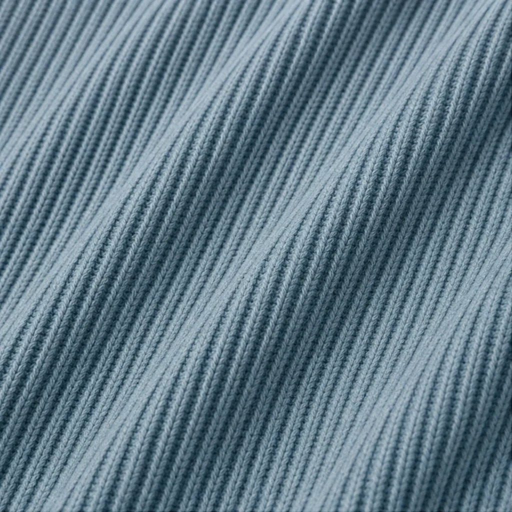 Cozalyn – Ribbed Quarter-Zip Elbow-Patch Pullover Sweater