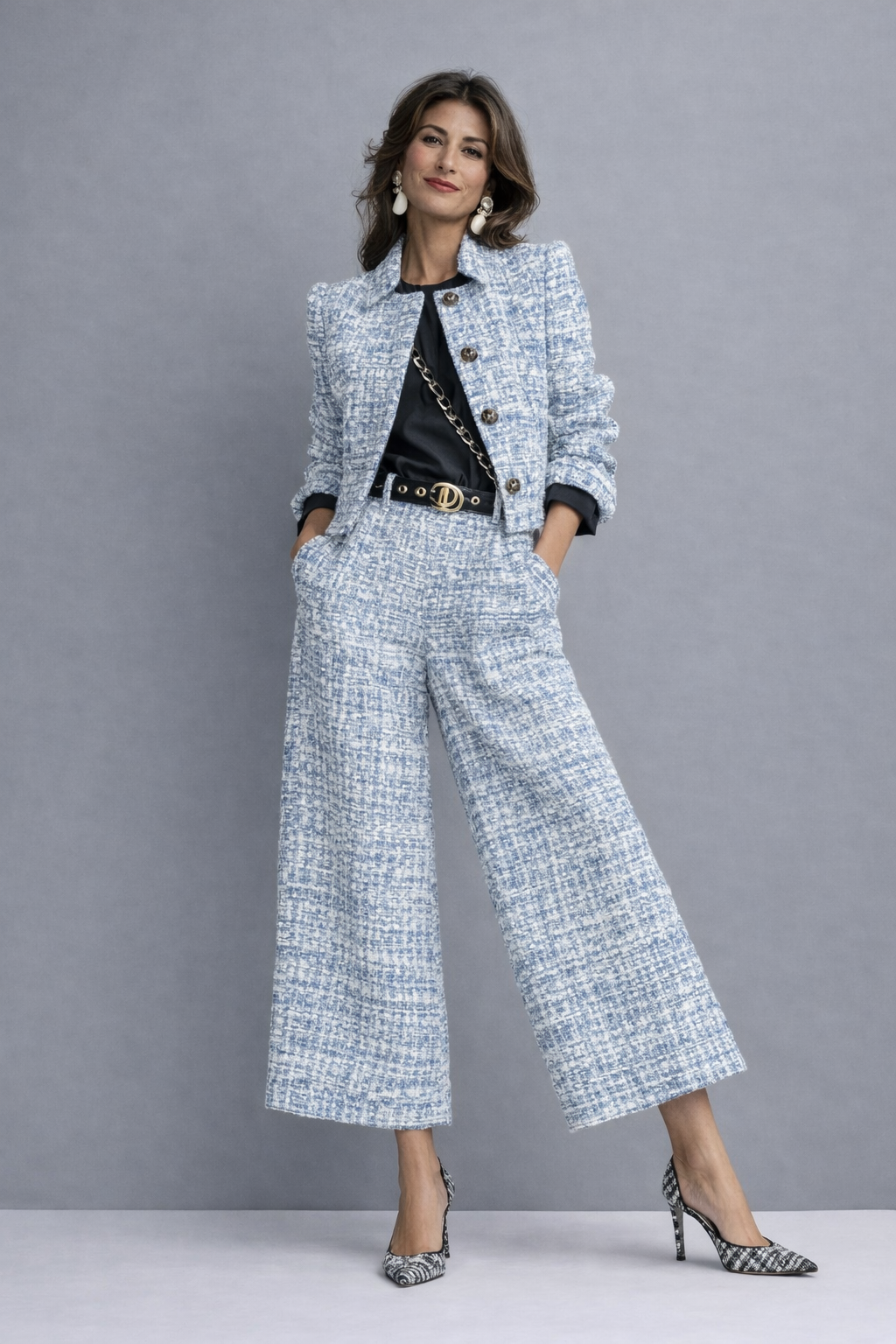 Luciana | Tweed Set for Cooler Days