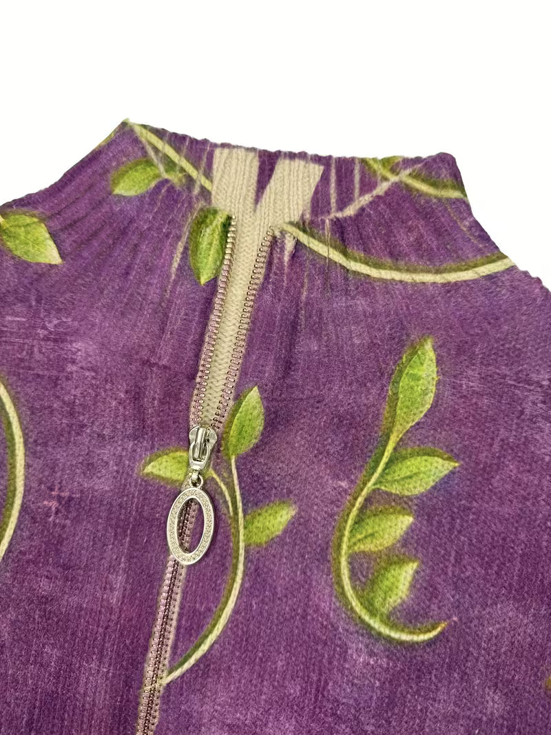 CRESSIDA | DRAGONFLY VINE ZIP CARDIGAN