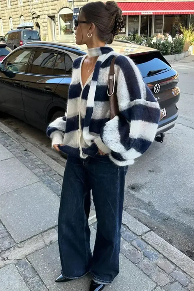 Livia | Striped Cardigan