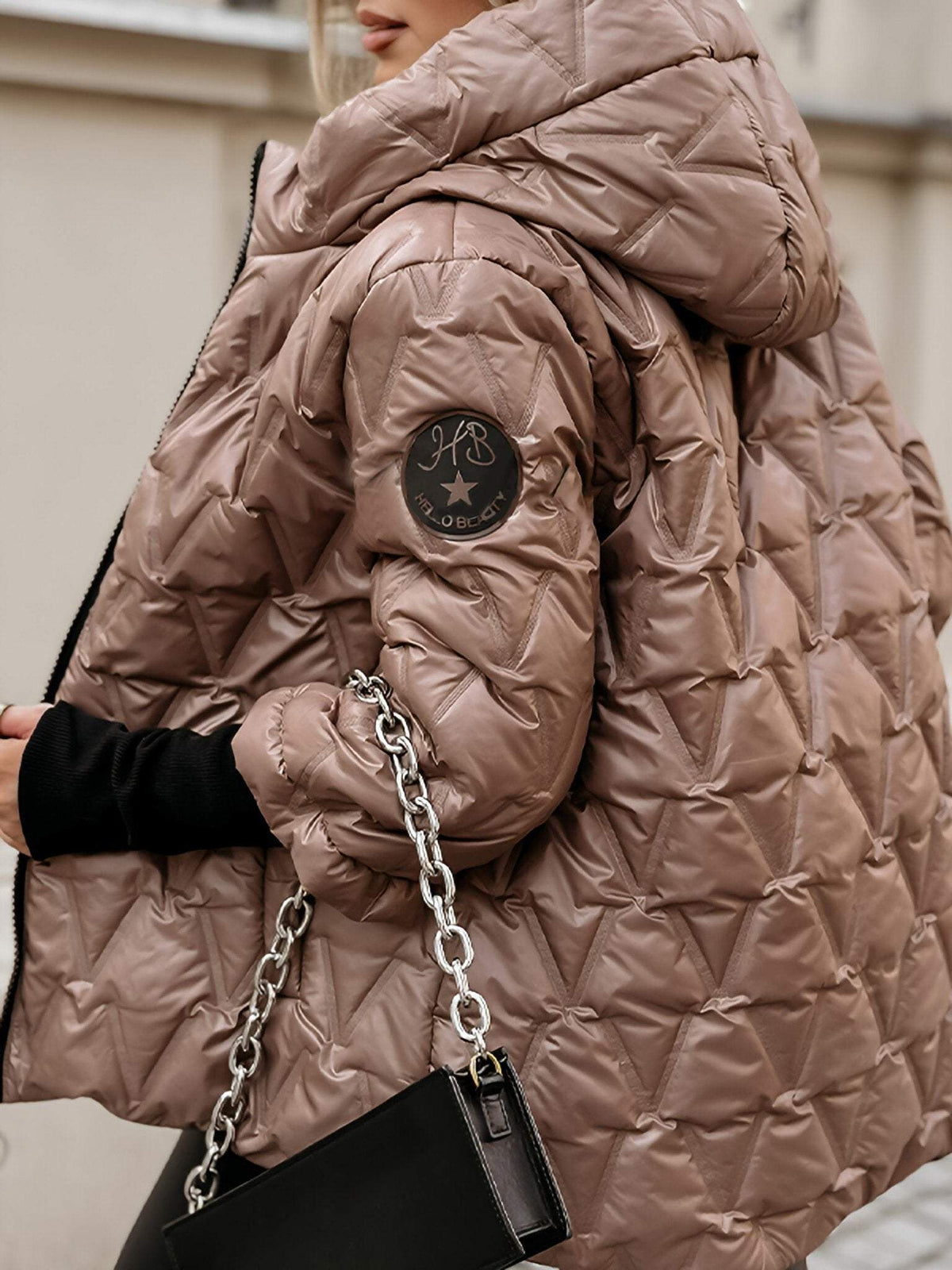 Lenory | Patchwork Jacket with Hood