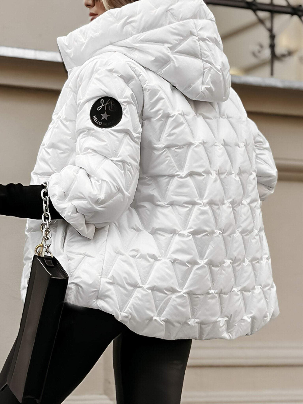 Lenory | Patchwork Jacket with Hood