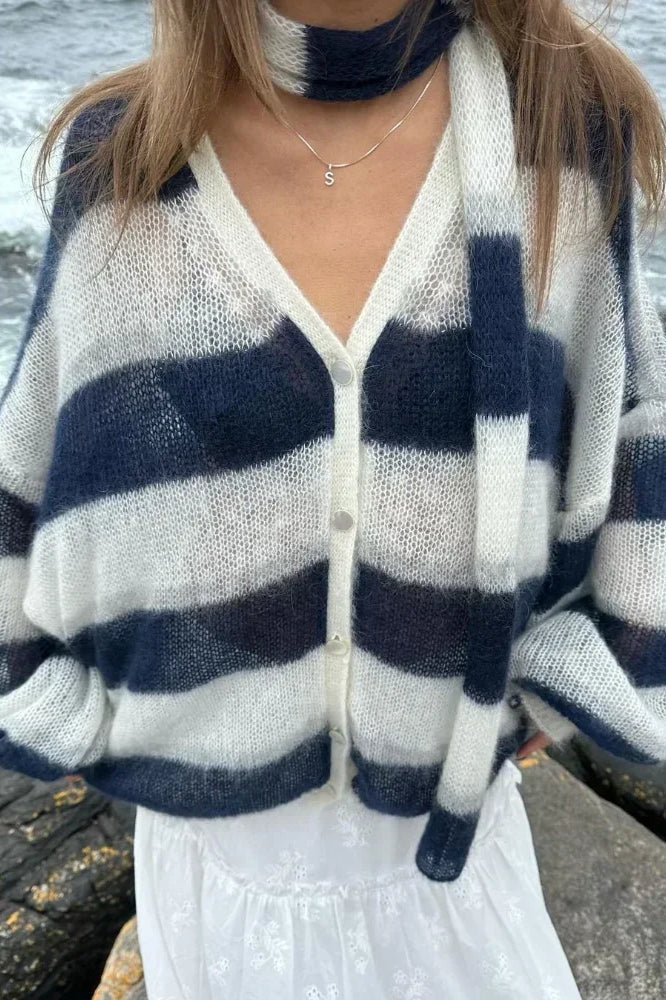 Livia | Striped Cardigan