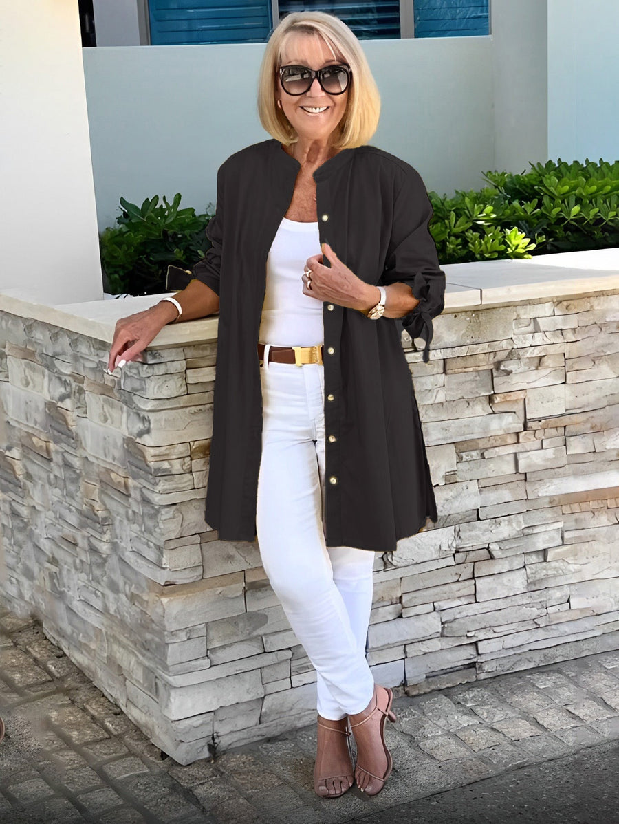 Tesla | Long Cotton Shirt Jacket for Women