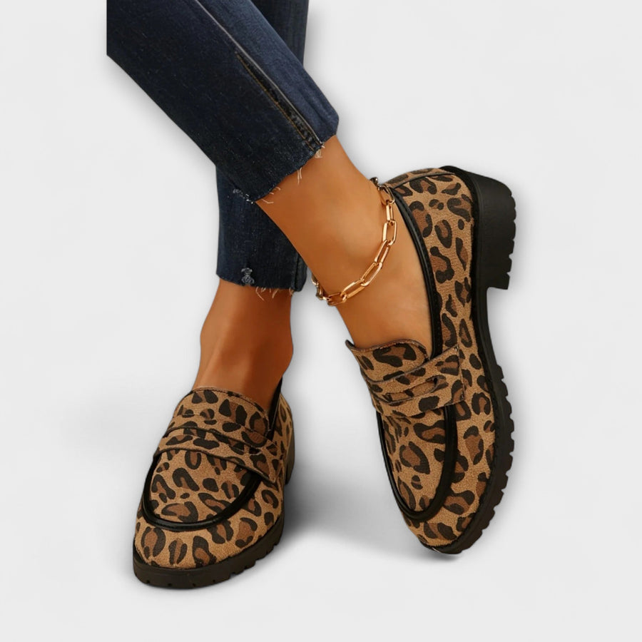 Dora™ – Everyday Moccasins with Leopard Print