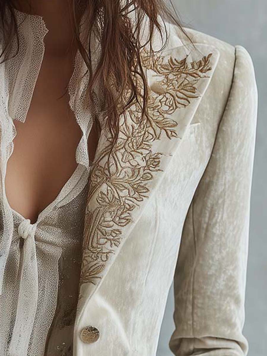 Antonina | Tailored embroidered women's blazer