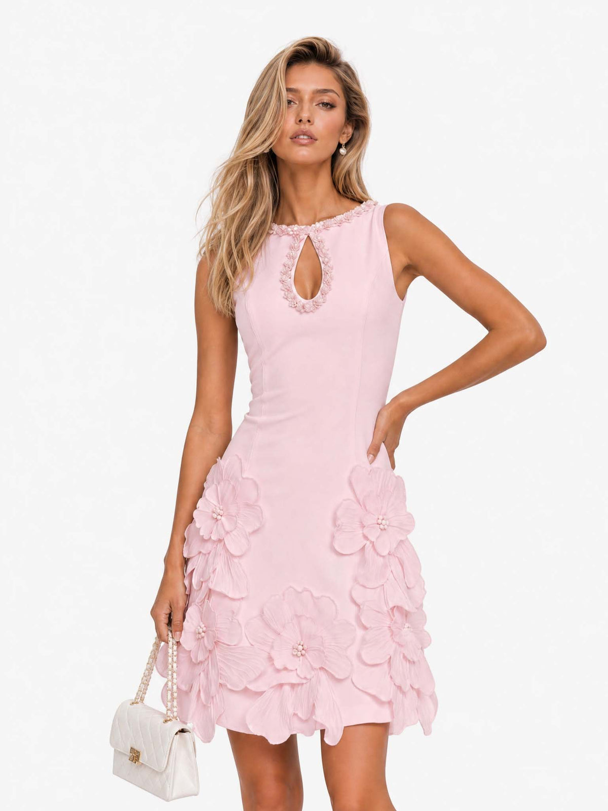 Elettra | Abito Mini Donna Senza Maniche con Cut-Out